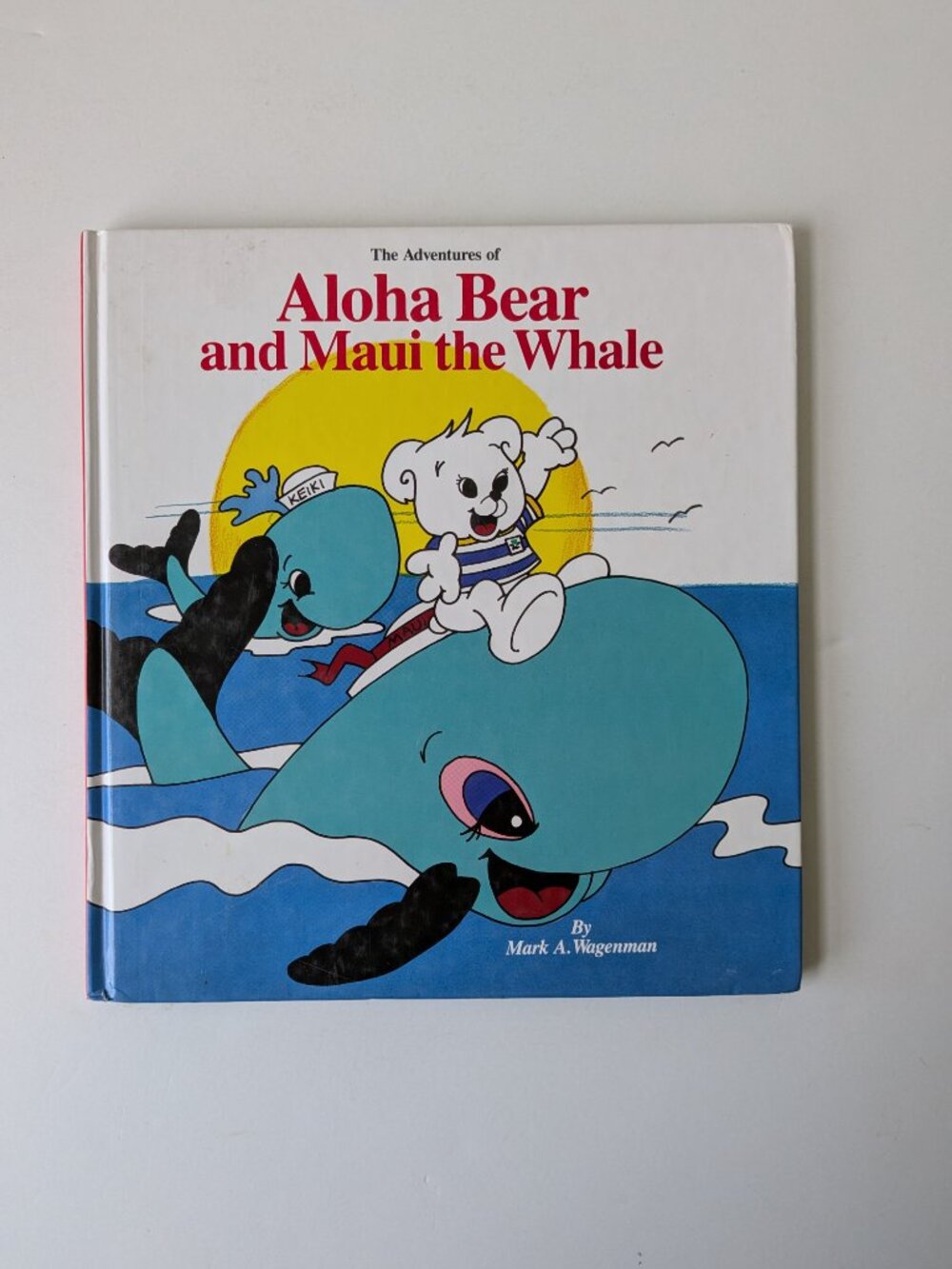 5/$15 Vintage Kids Picture Book Aloha Bear & Maui the Whale Wagenman 1992 Hawaii